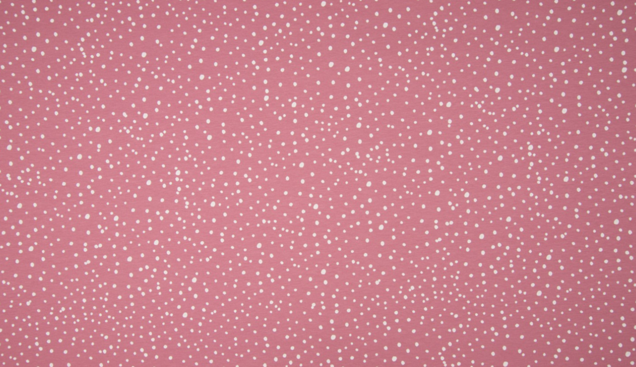 Baumwolle Popeline Love Dots - Altrosa